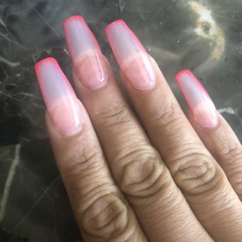 Queen Nails - Uneven, look at the lifting already around the edges! - Nail Salons Near Me - La Puente, California Queen Nails - Uneven, look at the lifting already around the edges! - Nail Salons Near Me - La Puente, California