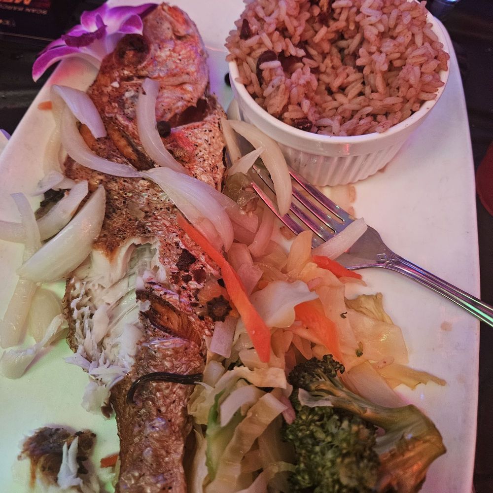 Code Red Restaurant & Lounge - Red Snapper Escovich style - Caribbean Near Me - Bronx, New York Code Red Restaurant & Lounge - Red Snapper Escovich style - Caribbean Near Me - Bronx, New York