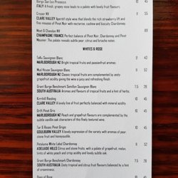 The Laurel Hotel - Wine List Page 1