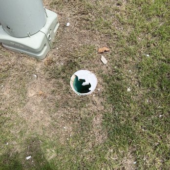 Cornejo Landscaping - Clean out cap was damaged by the mower. - Landscaping Near Me Cornejo Landscaping - Clean out cap was damaged by the mower. - Landscaping Near Me