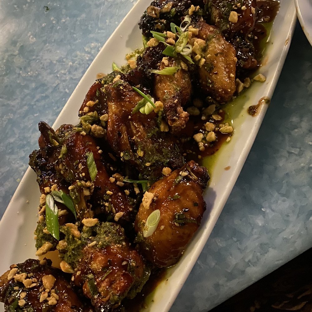 Deck 84 - I believe the name was Hoision chicken wings? They were okay just not my type. - New American Near Me - Delray Beach, Florida