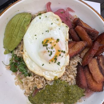 Eggspresso - Pork Belly Rice Bowl - Breakfast & Brunch Near Me - Fullerton, California Eggspresso - Pork Belly Rice Bowl - Breakfast & Brunch Near Me - Fullerton, California