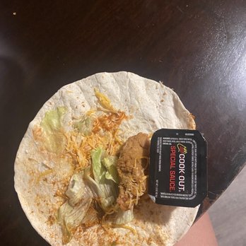 Cook Out - Cajun chicken ranch wrap - Fast Food Near Me - Gastonia, North Carolina