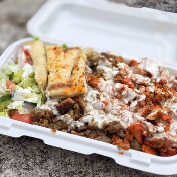 Continental Express Halal Food - Combination Over Rice - Halal Near Me - New York, New York Continental Express Halal Food - Combination Over Rice - Halal Near Me - New York, New York