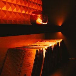 A stack of records