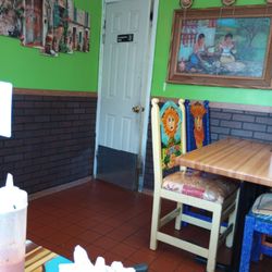Taqueria Escobar - Grimey, greasy door to and from the kitchen that the servers use.