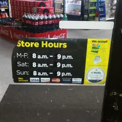 The hours say open until 9pm but they really mean at 8:45 the doors will be locked and no more customers allowed inside.