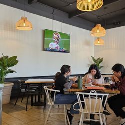 La Tía Tacos & More - Open dining area with TV