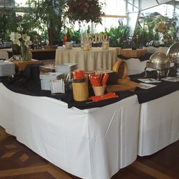 Cocktail hour setup Cocktail hour setup