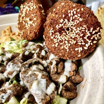 Damascus Falafel - Meat Steak Shawarma with falafel - Middle Eastern Near Me - Willowbrook, Illinois