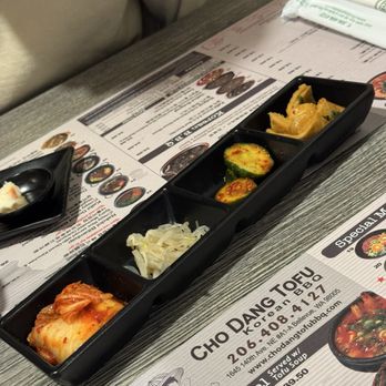 Cho Dang Tofu - Side dishes & also comes with fried fish - Korean Near Me - Bellevue, Washington Cho Dang Tofu - Side dishes & also comes with fried fish - Korean Near Me - Bellevue, Washington