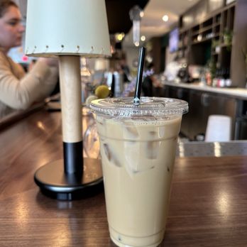 Shy Bird - Iced latte with oat milk - Diners Near Me - Boston, Massachusetts