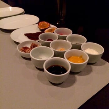 Alinea - Tropical fruit setup - New American Near Me - Chicago, Illinois Alinea - Tropical fruit setup - New American Near Me - Chicago, Illinois