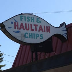 Haultain Fish & Chips - Sign from the outside