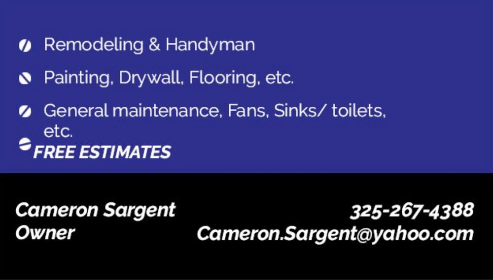 Slide of C A S H Handyman & Remodeling