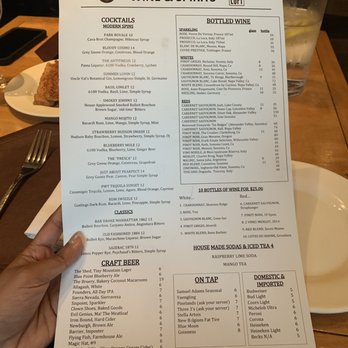 Park West Tavern - Drinks - New American Near Me - Ridgewood, New Jersey Park West Tavern - Drinks - New American Near Me - Ridgewood, New Jersey