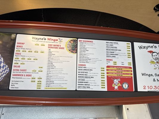 Menu photo 2 Wayne's Wings San Antonio, TX Menu photo 2 Wayne's Wings San Antonio, TX