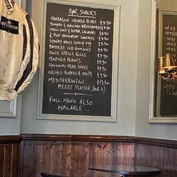 The Sydney Arms - Bar snack menu - British Near Me - London, XGL The Sydney Arms - Bar snack menu - British Near Me - London, XGL