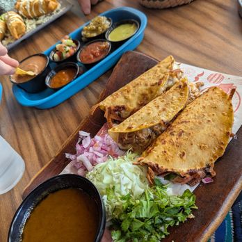 La Botana Tacos - Quesabirria tacos, chips & salsa, and mini chimis - Tacos Near Me - Tucson, Arizona