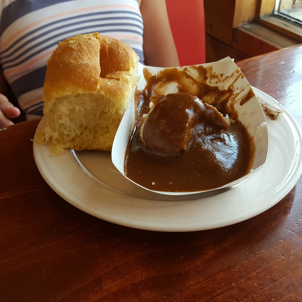 Bears Cafe - Potatoes and gravy with a hot roll - Breakfast & Brunch Near Me - Garland, Utah Bears Cafe - Potatoes and gravy with a hot roll - Breakfast & Brunch Near Me - Garland, Utah