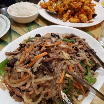 Han Joong Kwan - Japchae and khan pung darkgogi - Korean Near Me - Ellicott City, Maryland