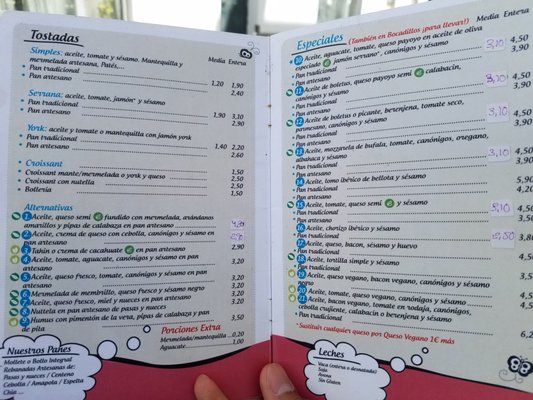 Menu photo 2 La Desayuneria Conil de la Frontera, CA