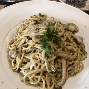 Petit Potato - Black truffle mushroom spaghetti - Taiwanese Near Me - Toronto, Ontario