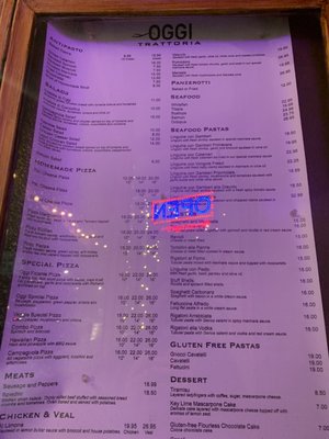 Menu photo 7 Oggi Trattoria Chicago, IL Menu photo 7 Oggi Trattoria Chicago, IL