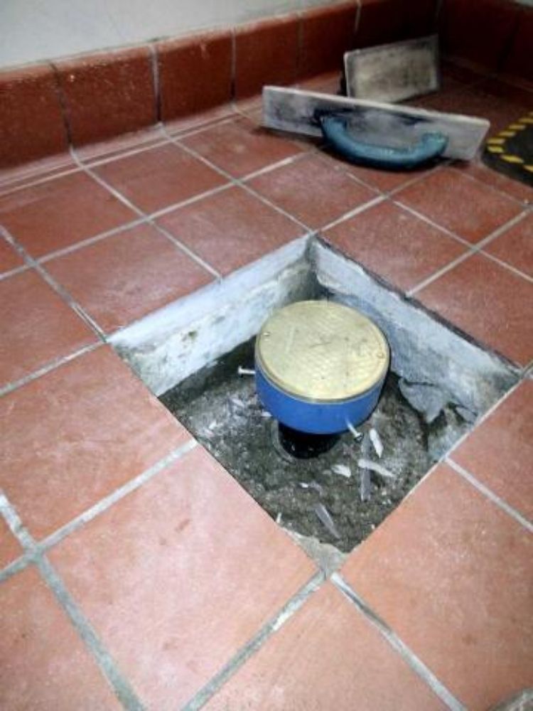 Slide of plumbers crack plumbing