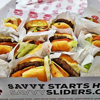 Savvy Sliders - Mega Deal Alert 12 Sliders be 25 bucks - Burgers Near Me - Lincoln Park, Michigan