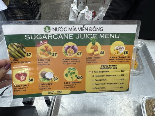 Menu photo 1 Nuoc Mia Vien Dong Garden Grove, CA