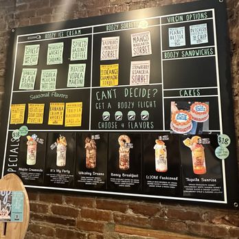 Tipsy Scoop - Menu - Ice Cream & Frozen Yogurt Near Me - New York, New York