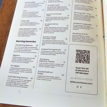360 Brunch House - Menu - Breakfast & Brunch Near Me - Fort Worth, Texas