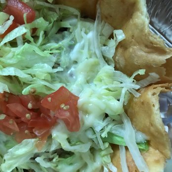 EL Sarape - Asked for no cheese and no sour cream for my taco salad because I have a dairy allergy. This side got cheese. - Mexican Near Me - Hickory, North Carolina EL Sarape - Asked for no cheese and no sour cream for my taco salad because I have a dairy allergy. This side got cheese. - Mexican Near Me - Hickory, North Carolina