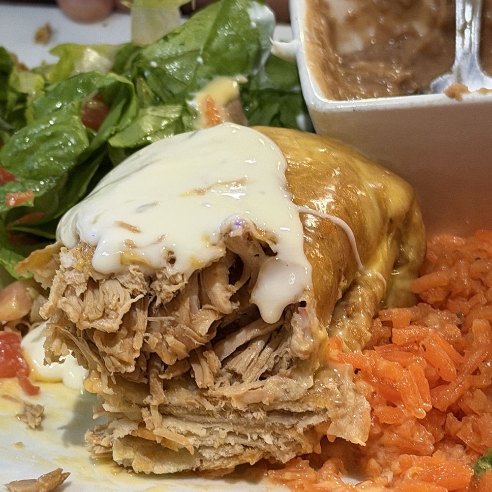 Azteca - Inside of chicken chimi - Mexican Near Me - Weatherford, Texas