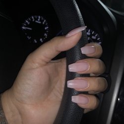 Graceful Nails of Clearview Mall - Bubble Bath, shape is wide coffin -by Van