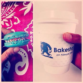 Bakeshop - Funfetti macaron & soy latte. Excellent. - Desserts Near Me - Arlington, Virginia Bakeshop - Funfetti macaron & soy latte. Excellent. - Desserts Near Me - Arlington, Virginia