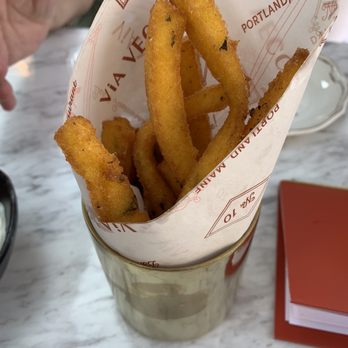 Via Vecchia - Polenta fries. Excellent, and great value at $8 - Italian Near Me - Portland, Maine