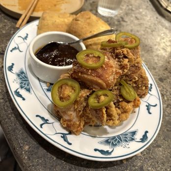 Potluck Club 佰樂 - Salt & Pepper Chicken with Scallion Biscuits - Cantonese Near Me - New York, New York Potluck Club 佰樂 - Salt & Pepper Chicken with Scallion Biscuits - Cantonese Near Me - New York, New York