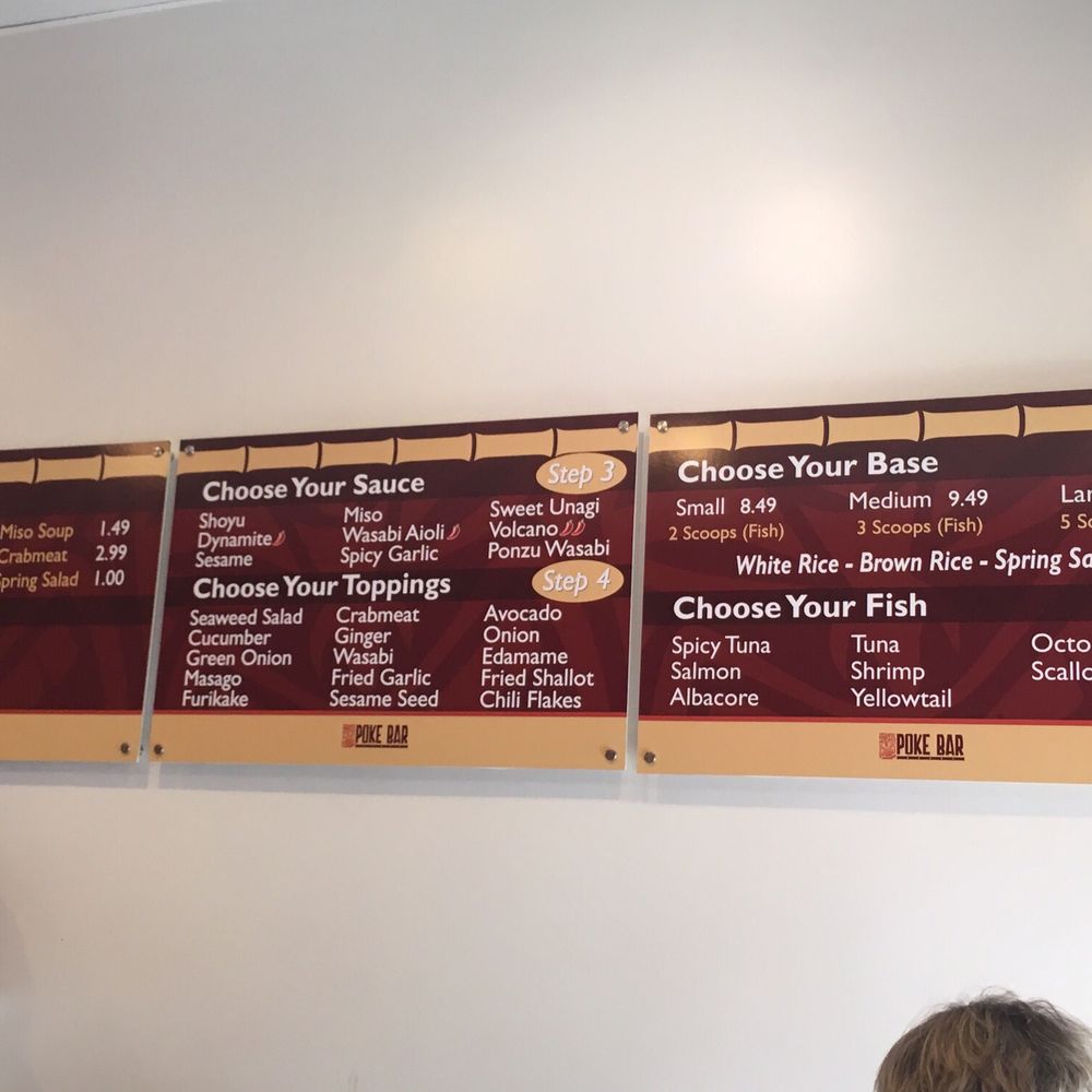 Poki Bar - Arcadia - New pricing and menu board as of 8/23/16 - Sushi Bars Near Me - Arcadia, California Poki Bar - Arcadia - New pricing and menu board as of 8/23/16 - Sushi Bars Near Me - Arcadia, California