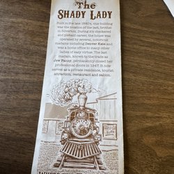 Shady Lady Saloon - History of the shady lady