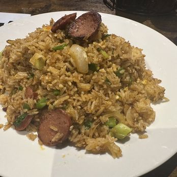 An Vi - Cajun fried rice with sausage. Flavorful and perfect chewy texture. - Vietnamese Near Me - Casselberry, Florida
