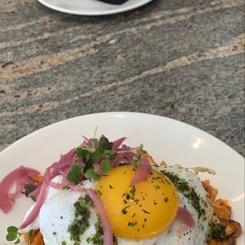RIZE - Miller Farm Chicken Hash* with Chia Seed Pudding Bowl in the background - Breakfast & Brunch Near Me - Fishers, Indiana RIZE - Miller Farm Chicken Hash* with Chia Seed Pudding Bowl in the background - Breakfast & Brunch Near Me - Fishers, Indiana