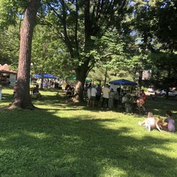 Elm Street Urban Park - Planet Bethesda 6/5/22. Not crowded. Great plant- based vendors.