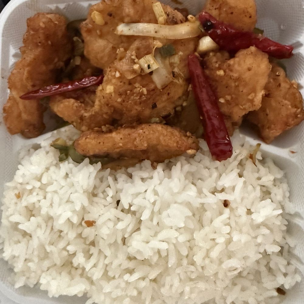 China One - Lunch special salt & pepper fish fillet - Chinese Near Me - Upland, California