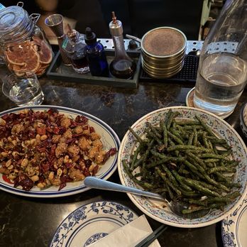 Blue Willow 夜来湘 - 蒜香四季豆 Garlic String Beans, 长沙辣子鸡 Changsha Spiced Chicken - Szechuan Near Me - New York, New York Blue Willow 夜来湘 - 蒜香四季豆 Garlic String Beans, 长沙辣子鸡 Changsha Spiced Chicken - Szechuan Near Me - New York, New York