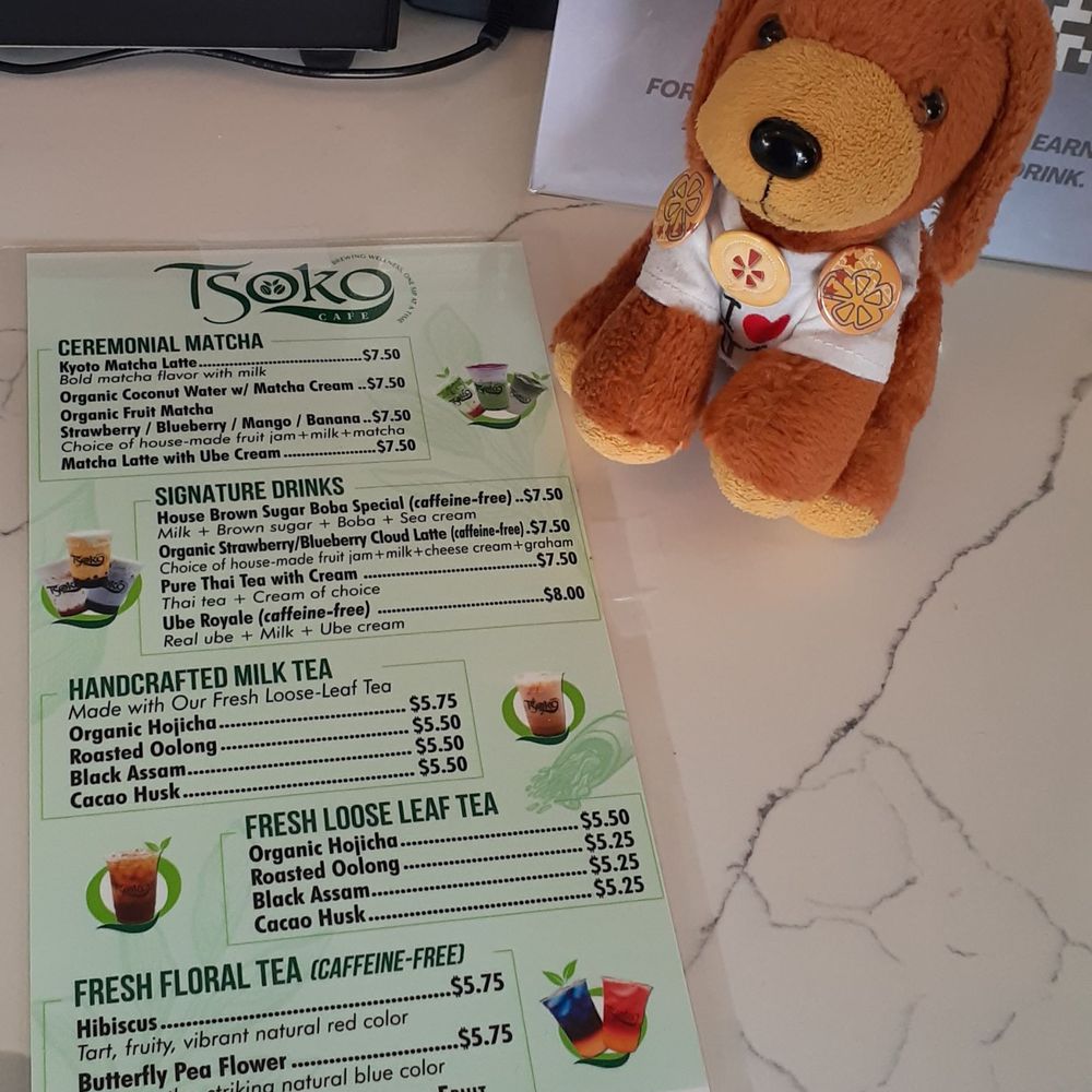 Tsoko Cafe - Menu at the counter. 4/12/25 - Coffee & Tea Near Me - Redlands, California Tsoko Cafe - Menu at the counter. 4/12/25 - Coffee & Tea Near Me - Redlands, California