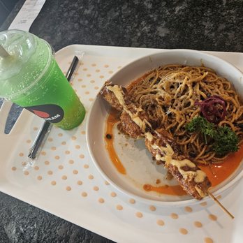 The Cream - Shezwan pasta and Melona Dunk! Sooo good ill be back tomorrow - Korean Near Me - Duluth, Georgia The Cream - Shezwan pasta and Melona Dunk! Sooo good ill be back tomorrow - Korean Near Me - Duluth, Georgia