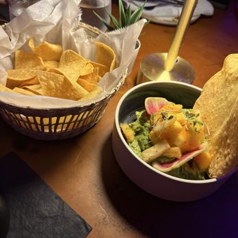 Mexcal Tequila Bar - Mango pineapple guacamole had enough guacamole for literally 4 chips. - Cocktail Bars Near Me - Englewood, New Jersey