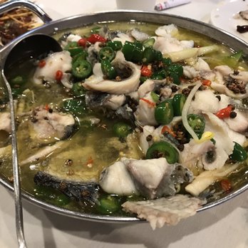 Chengdu Taste - Boiled fresh fish with green pepper sauce. - Szechuan Near Me - Alhambra, California